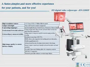Hạt Nhân KN-2200I(HD) phụ khoa Hệ thống hình ảnh Y Tế BệNh viện chuyên ngành nội soi Xe đẩy kỹ thuật số quang học soi cổ tử cung