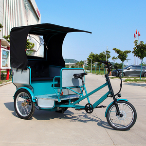Velo Taxi Elettrico di Alta Qualità, Triciclo <span class=keywords><strong>a</strong></span> Motore Retrò, Bicicletta Elettrica <span class=keywords><strong>a</strong></span> <span class=keywords><strong>3</strong></span> <span class=keywords><strong>Ruote</strong></span> con Sedile Passeggero - Product Image 2