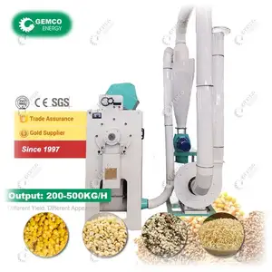 Low Power Consumption Maize Rice Wheat Broad Bean Small Sorghum Peeling Machine for Dry Wet Dehulling Dehusking Black Gram