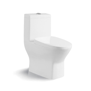 Piso barato mudo Flushing siphonic de una pieza agua armario de baño de cerámica wc - Product Image 1