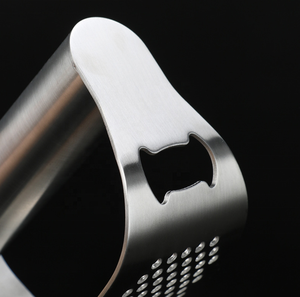 2 en 1 multifonction accessoires de cuisine maison métal acier inoxydable chrome presse-<span class=keywords><strong>ail</strong></span> manuel rotatif bascule - Product Image 4