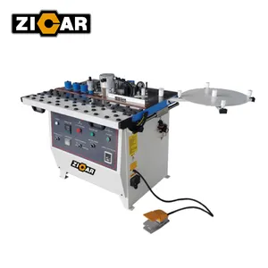 ZICAR edge bande machine 45 degree curved straight manual pvc edge banding machine edge bander for round corner