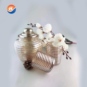 Bạc mạ người giữ ngọn nến thủy tinh/centerpieces thủy ngân Nến Lọ thủy tinh - Product Image 2