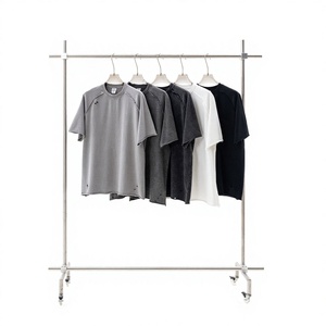 เสื้อยืดคอกลมผ้าวูลบาติกสไตล์วินเทจสำหรับผู้ชาย  แบบปรับแต่งได้  คุณภาพสูง  ถักทออย่างดี  ไซส์ใหญ่  แขนสั้น  ทรงโอเวอร์ไซส์ - Product Image 2