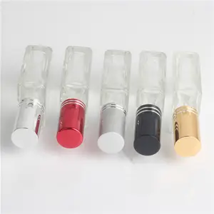 Hot Sales Custom Cosmetic Empty Square Perfume Refillable 15ml 30ml 50ml 100ml Spray Pump Perfume Glass Bottle With Atomizer