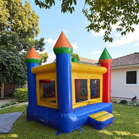 Château gonflable extérieur Petit trampoline gonflable Lit de saut Parc d'attractions pour enfants Maison gonflable
