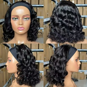 Peluca con Diadema 14A, Ondas Sueltas, Negro Intenso, 200% de Densidad, Fibra Resistente al Calor, Ideal para Mujeres Negras, Disponible - Product Image 2