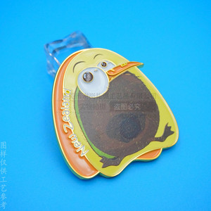 Imán de Refrigerador de Metal con Forma de Animal de Dibujos Animados, Aleación de Zinc, Color Personalizado, Decoración para el Hogar, Regalo - Product Image 1