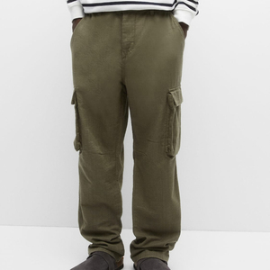 Pantaloni <span class=keywords><strong>Cargo</strong></span> da uomo con Design di fabbrica Multi tasche pantaloni da Fitness da uomo sfoggia pantaloni Casual da stile tascabile su entrambi i lati