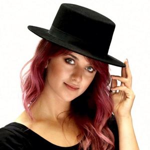 Sombrero de Moda para Mujer, Estilo Formal, para Otoño e Invierno, de Poliéster, Estilo Jazz Clásico, para Uso Diario, Listo para Enviar - Product Image 5