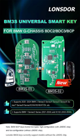 Lonsdor BM3S-01 PCB de Llave Inteligente Universal para BM-W Chasis G BDC2 BDC3 BCP, PCB BM3S-01 con Carcasa para Programador de Llaves K518 K518PRO