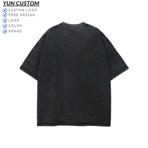 Vintage Batik Cotton T-shirt Washed and Distressed T-shirt Streetwear American T-shirt <strong>Manufacturer</strong> Wholesale <strong>Clothing</strong> - Product Image 3