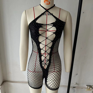 Medias de Rejilla con Cristales y Pedrería, Estilo Europeo y Americano, Sexy, para Hombre, en Oferta - Product Image 1