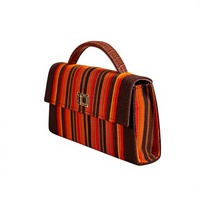 Organisateur d'intérieur compact pour femme en cuir végétalien bleu effet croco, fibre écologique, style Dashiki, hauteur 6 pouces, finition lisse de luxe, avec fermeture éclair