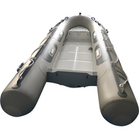 Bateau à rames gonflable Hypalon à coque RIB 560 V en aluminium de 18 pieds avec moteur hors-bord pour la pêche à la dérive et les activités de plein air