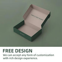KAKA Carton d'Emballage Postal Ondulé en Papier Recyclé, Personnalisé avec Logo Imprimé, Fermeture Éclair et Bande Déchirable Facile