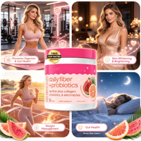 Poudre probiotique quotidienne à la fibre, au collagène et aux électrolytes, favorisant la digestion, l’éclat de la peau
