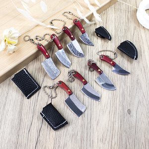 Porte-clés mini couteau de cuisine miniature, couteau utilitaire, porte-clés pour tous les jours, couteau non pliable, pendentif, accessoire. - Product Image 5