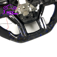 Accessoires tout-terrain pour Ford : Volant de voiture en fibre de carbone pour F150 Raptor Gen-2 F250 EcoBoost, fond plat, amélioration intérieure