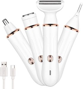 Женская бритва для волос 4 в 1, безболезненные бритвы для тела и средство для удаления волос на лице - Product Image 6