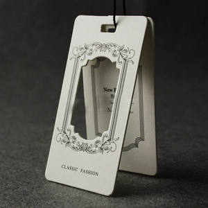 Etiquetas colgantes para ropa con diseño de logotipo original, etiquetas colgantes para prendas con cordón - Product Image 2