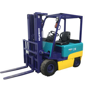Chariot élévateur d'occasion Komatsu FD25 électrique 2,5t 3 tonnes, batterie lithium-ion 48V/220AH, pneus pleins, prix usine, en stock - Product Image 1