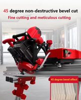 SHIJING 9510-3200 Machine Portable à Couper les Carreaux de Céramique, Coupe-Carreaux à 45 Degrés, Découpe de Pierre Humide pour Dalles de Mur de Fond
