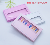 Boîte d'emballage vide de luxe pour ongles Logo personnalisé Conception de marque Ongles à presser Lamination mate Gaufrage pour fausse crème pour le visage Crème pour les yeux