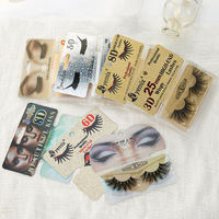 Faux cils individuels personnalisés en gros, marque OEM, en cheveux synthétiques faits à la main, avec bande en coton noir, naturels, doux et légers
