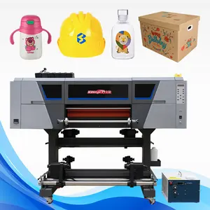 UV DTF stampante Sticker Ink Transfer A2 Make Glass Can Small Business Metal 3D A3 Printing con stampante Uv Dtf Roll To Roll