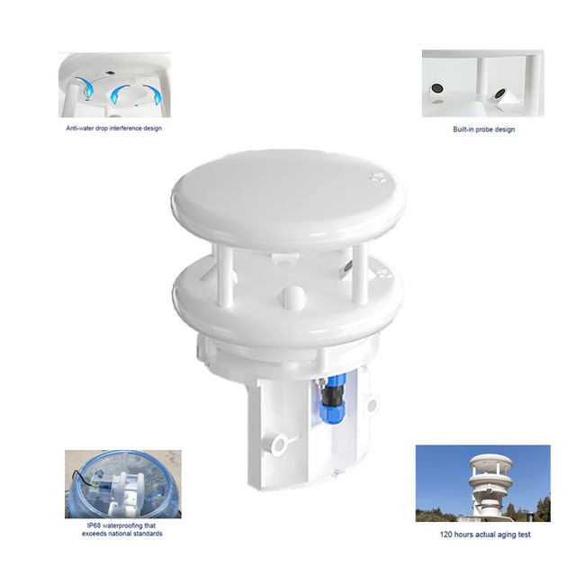 IP68 Weatherproof Wireless Iot Ultrasonic Wind Speed and Direction Sensor Modbus With Data Logger for Meteorological Monitoring