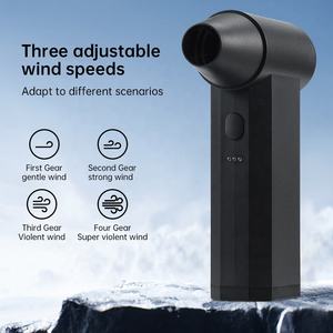 Многофункциональный аккумуляторный мини-вентилятор-фен 2-в-1, 130000 об/мин, мощный перезаряжаемый электрический воздуходув для автомобиля и барбекю - Product Image 2