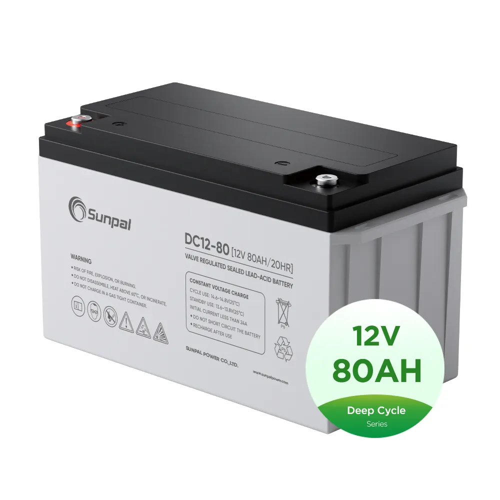 Diepe Cyclus Verzegelde Lood-Zuurbatterij 12V 45ah 75ah 80ah 100ah Niet-Gemorste Agm-Batterijen