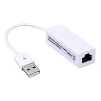 Adaptador de red Ethernet USB 1,1 a RJ45, tarjeta adaptadora para ordenador portátil y PC, 10/100