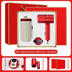 Premium Stainless Steel Thanksgiving Mother's Day Gift Set Smart Vacuum <b>Cup</b> Electric Hair Dryer 2-in-1 Customizable Business - Product Image 4