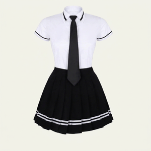 Uniformes Escolares de Dos Piezas con Logotipo Personalizado al por Mayor para Niñas - Product Image 1