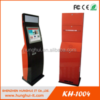 Kiosque bancaire de dépôt et de retrait d'espèces Hunghui, fabricant chinois de guichets automatiques sans fil, écran tactile capacitif 19 pouces 10 points
