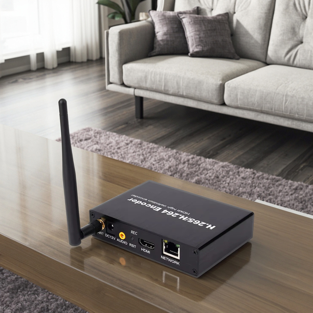 ty HD MI Encoder for -E WiFi Streaming H264/H.265 Metal Material Radio & TV Broadcasting Equipment