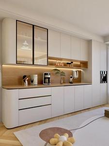 Buffet moderne minimaliste en <span class=keywords><strong>bois</strong></span> massif, grande capacité, meuble de rangement et de présentation de luxe intégré pour salon - Product Image 2