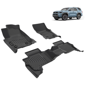 Tapetes Premium 3D Reciclables de TPE para Coche, Alfombrillas para Todo Clima Tipo Bandeja para <span class=keywords><strong>Toyota</strong></span> 4Runner Híbrido 5 Asientos 2025 en Adelante SUV - Product Image 2