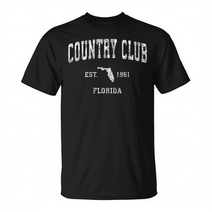T-shirt athlétique vintage Country Club Florida Est 1961 - Product Image 2