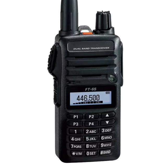 High Quality FT-65R Dual Band Handheld Ham for Radio Transceiver VHF/UHF 2M/70CM 5W Power Digital Transmission 5km for Car