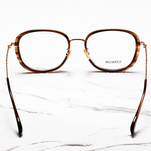 Gafas de Montura Completa Ovalada, Color Sólido, Unisex, Ligeras, Anti-UV, Monturas de Corrección Visual para Adultos - Product Image 4