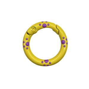 Clips de lanière peints en aérosol de couleur mélangée anneaux de porte à ressort de lapin Animal fermoirs lien rapide pour les résultats de fabrication de bijoux de collier - Product Image 5