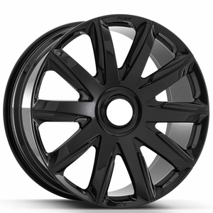 SY-02004 Rines Forjados Personalizados Flow 004 en Negro Brillante para Cadillac Escalade, Chevy Tahoe, Chevy Silverado, GMC Yukon, GMC Sierra - Product Image 1