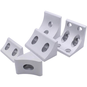 Aluminum Alloy Angle Bracket Connectors For 30 40 50 60mm Profiles Industrial Assembly Line Mounting L Shaped Oxidation Surface - Product Image 4