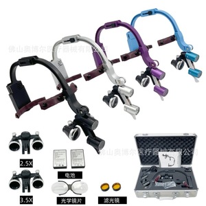 Dental Head Mounted Binocular Magnifier 2.5X 3.5X With Dual Led Lights For Dental Ent Surgery Medical Use - Product Image 1