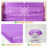 Tela Elástica en 4 Direcciones, Suave y Brillante, de Color Sólido, para Trajes de Baño, Lencería y Ropa Deportiva