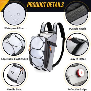 Sacs et boîtes de vélo OEM/ODM, sacoches arrière en PVC, sacoches de selle, sacoches imperméables pour le voyage, le cyclisme en plein air, le vélo - Product Image 5