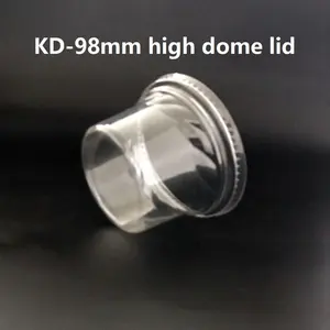 KD-98mm High Dome Lid Transparent Plastic Cup Match Lid